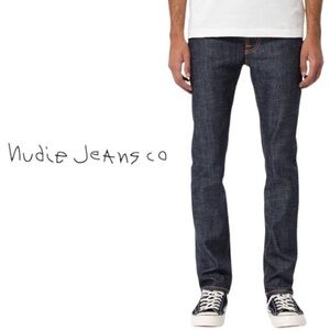 NUDIE JEANS Thin Finn | Metallic Blue | 32/32 | Lifetime Warranty | NWOT